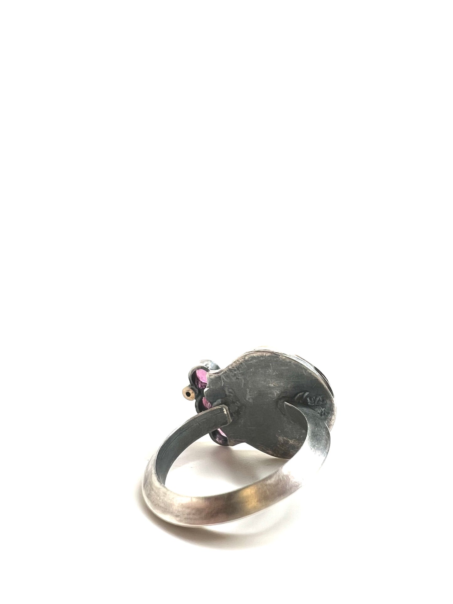 tourmaline and sapphire beauty ring - one of a kind handmade jewelry