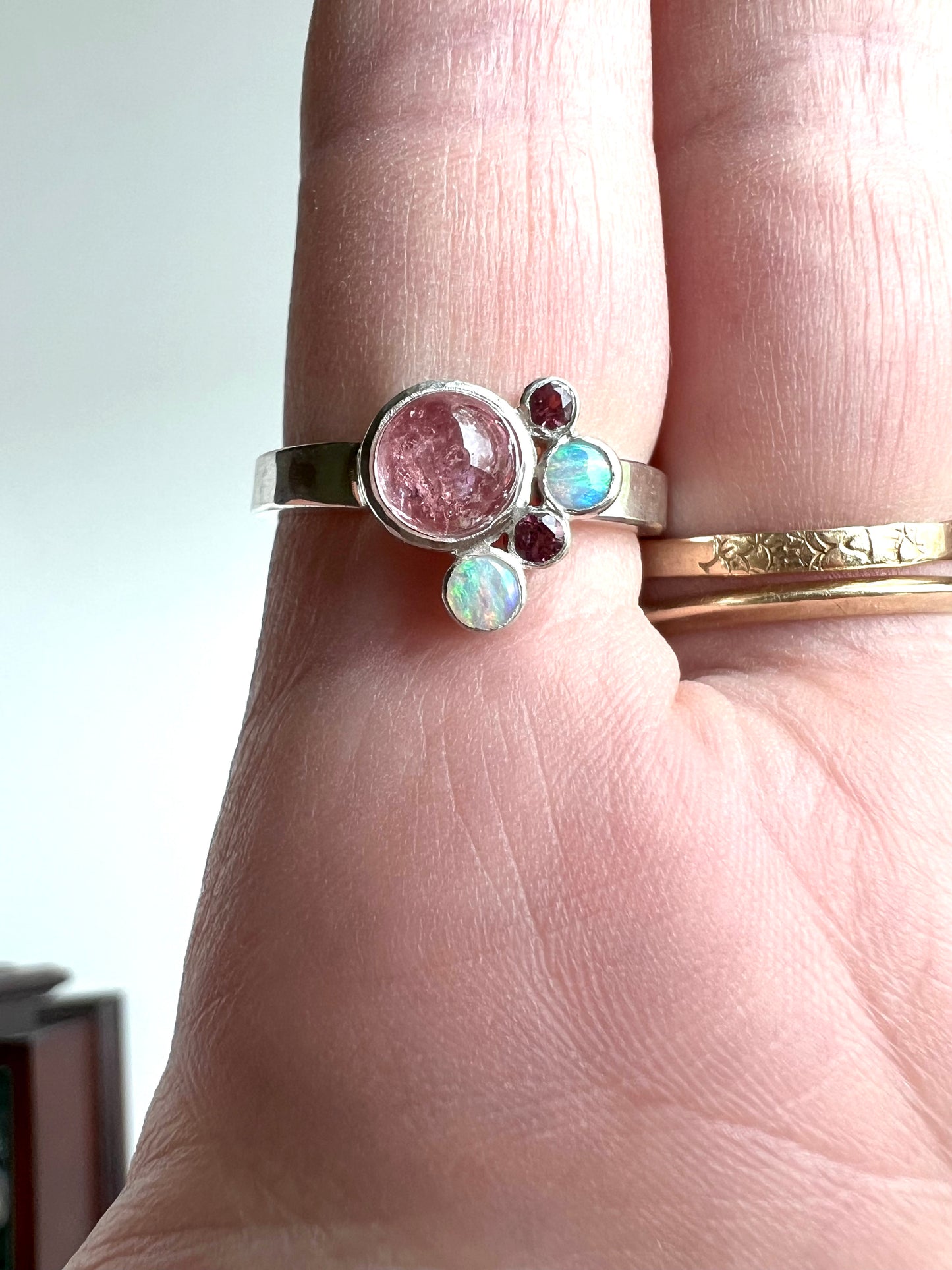 tourmaline cluster ring